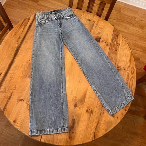 Aeropastale Denim - Aeropostale Size 0 Low rise wide leg jeans